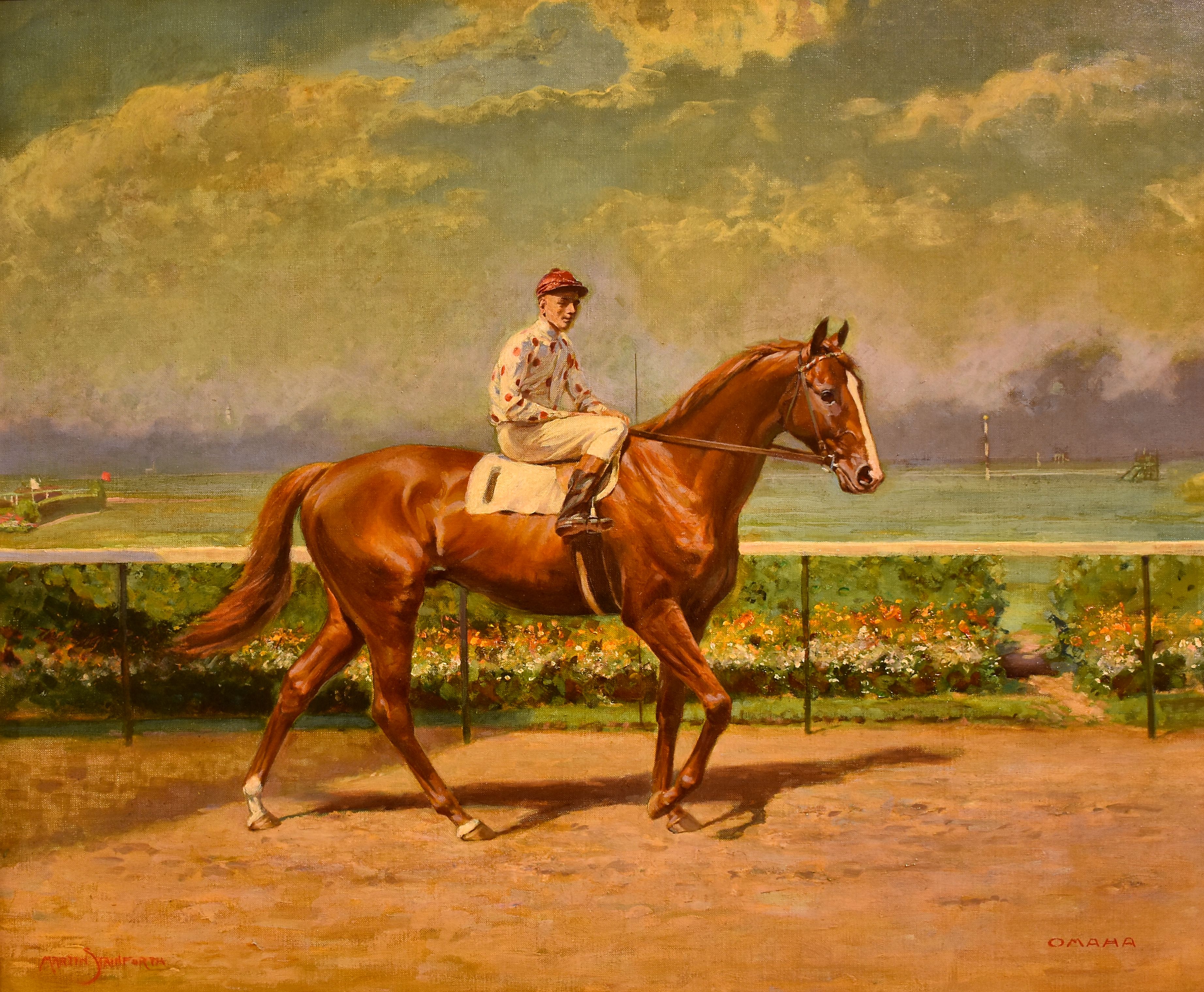 Painting of Omaha by Martin Stainforth (Museum Collection)