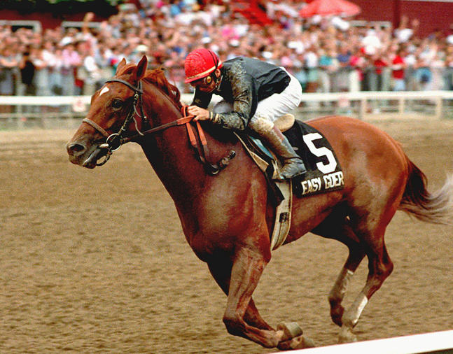 Easy Goer, Pat Day up, 1989 Travers Stakes (NYRA)