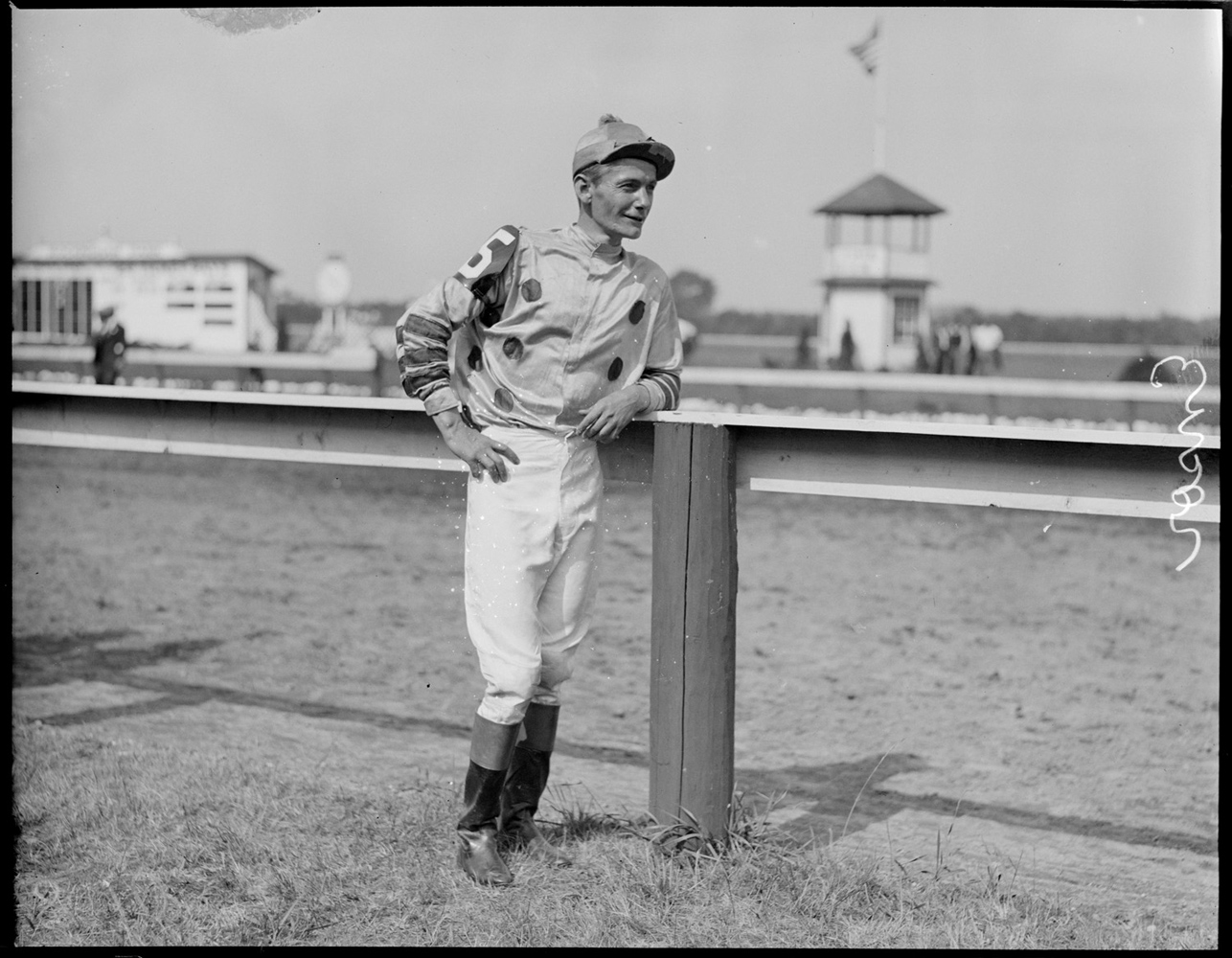 Jockey Buddy Ensor at Rockingham, 1933 (Courtesy of the Boston Public Library, Leslie Jones Collection)