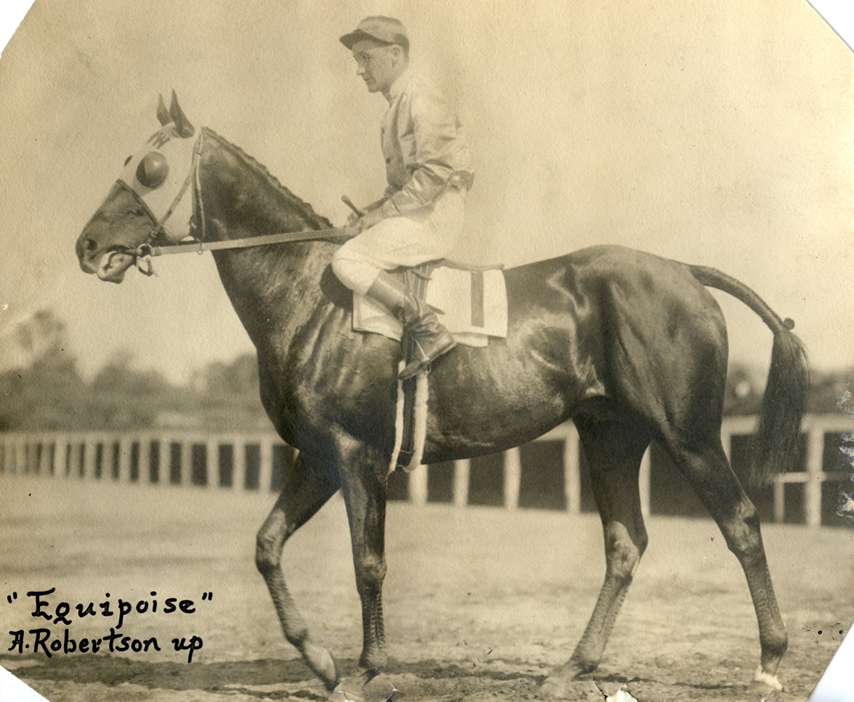 Alfred Robertson and Equipoise (C. C. Cook/Museum Collection)