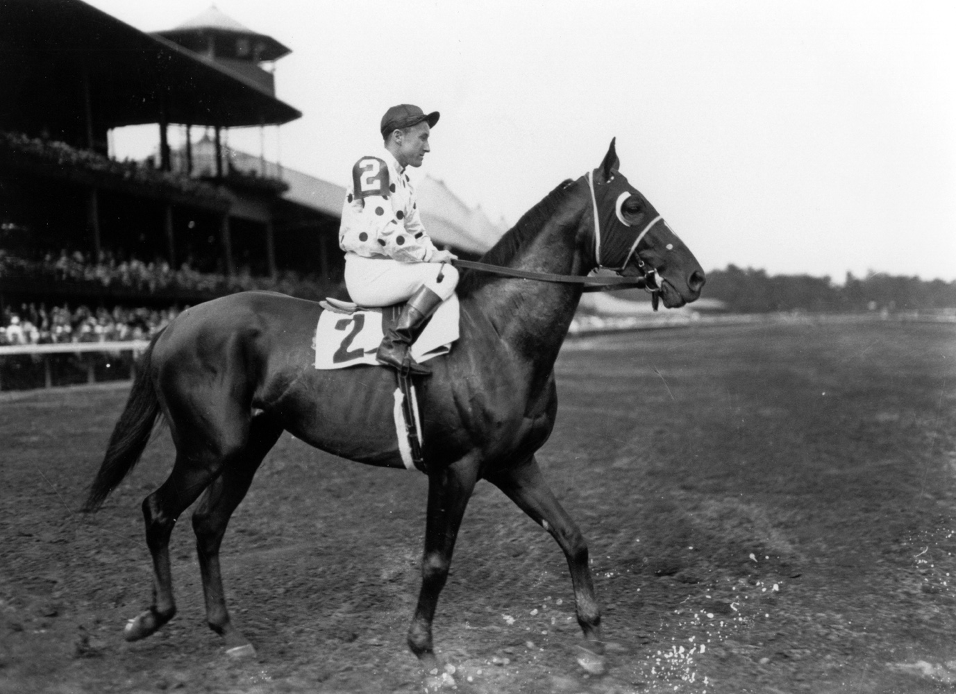 James Stout and Granville at Saratoga in 1936 (Keeneland Library Cook Collection)