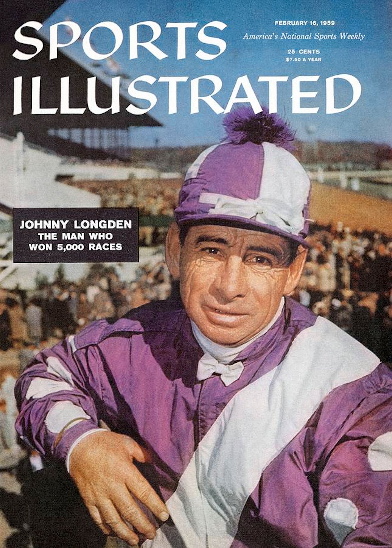 Johnny Longden on the cover of "Sports Illustrated" in 1959 (Sports Illustrated)