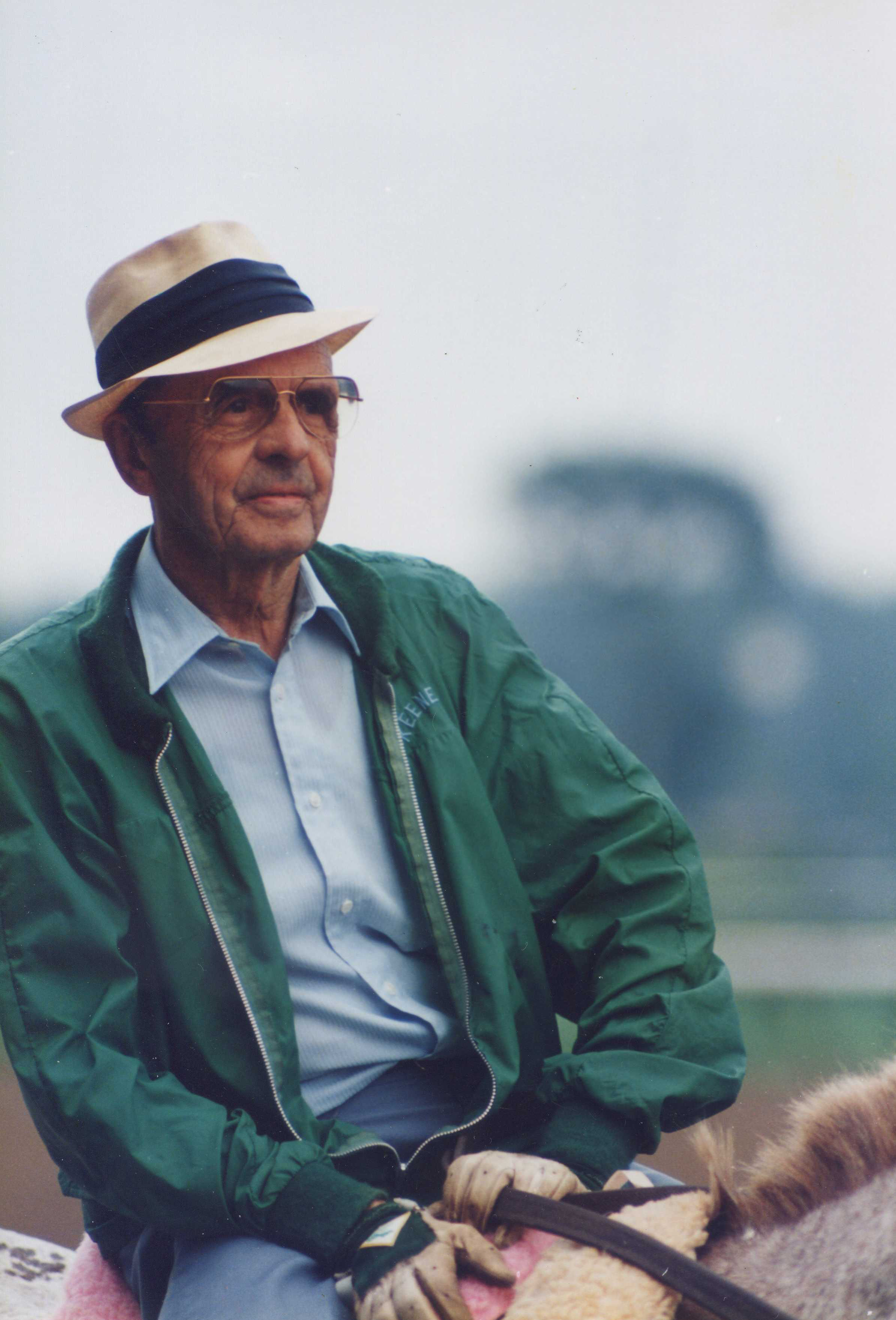 Woody Stephens at Saratoga, August 1987 (Barbara D. Livingston/Museum Collection)
