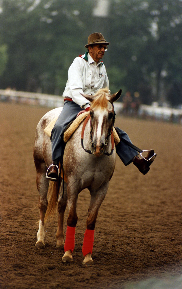 Woody Stephens at Saratoga, August 1987 (Barbara D. Livingston/Museum Collection)