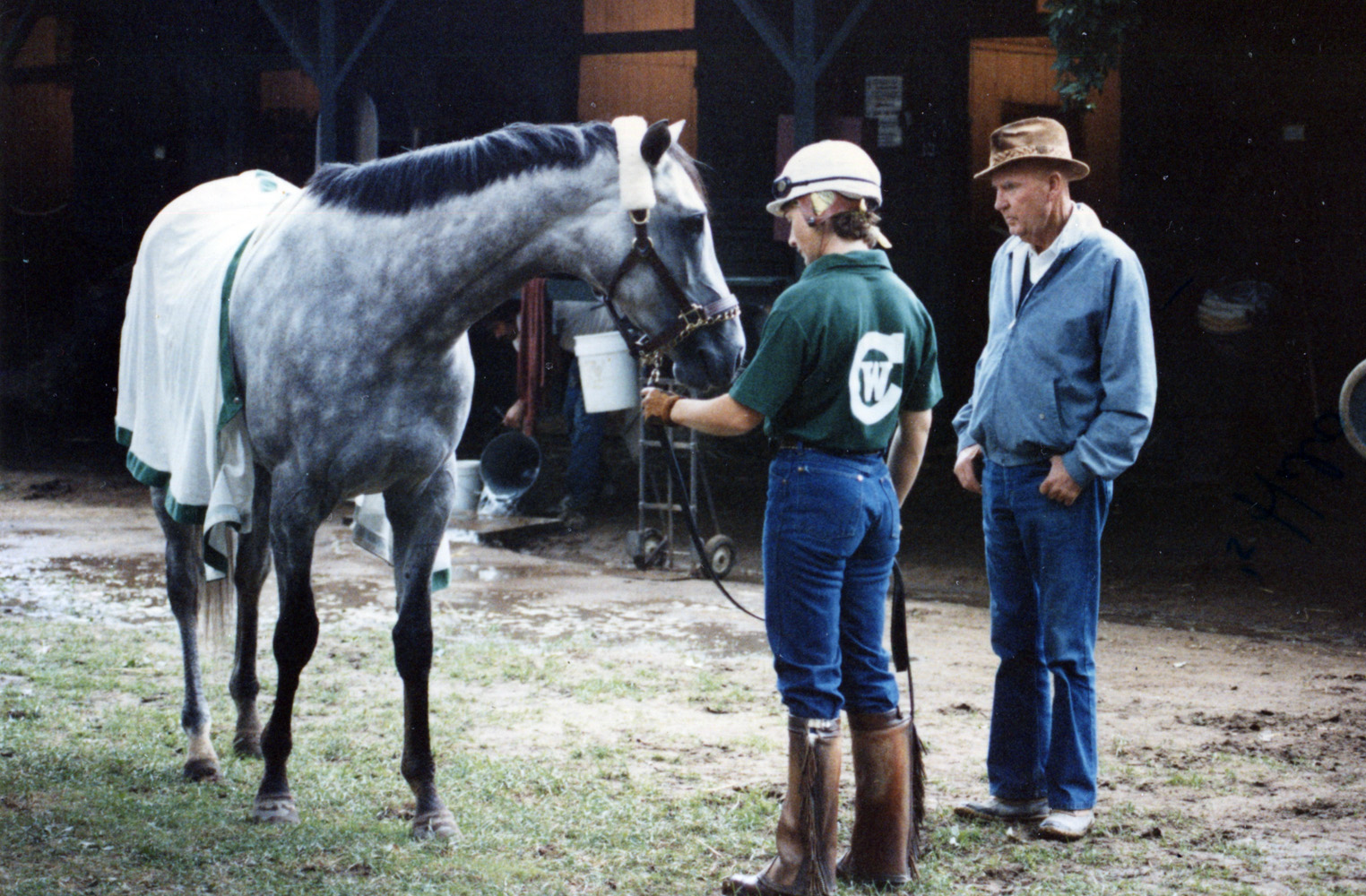 Temperence Hill and Charlie Whittingham at Saratoga in 1980 (Mike Pender/Museum Collection)